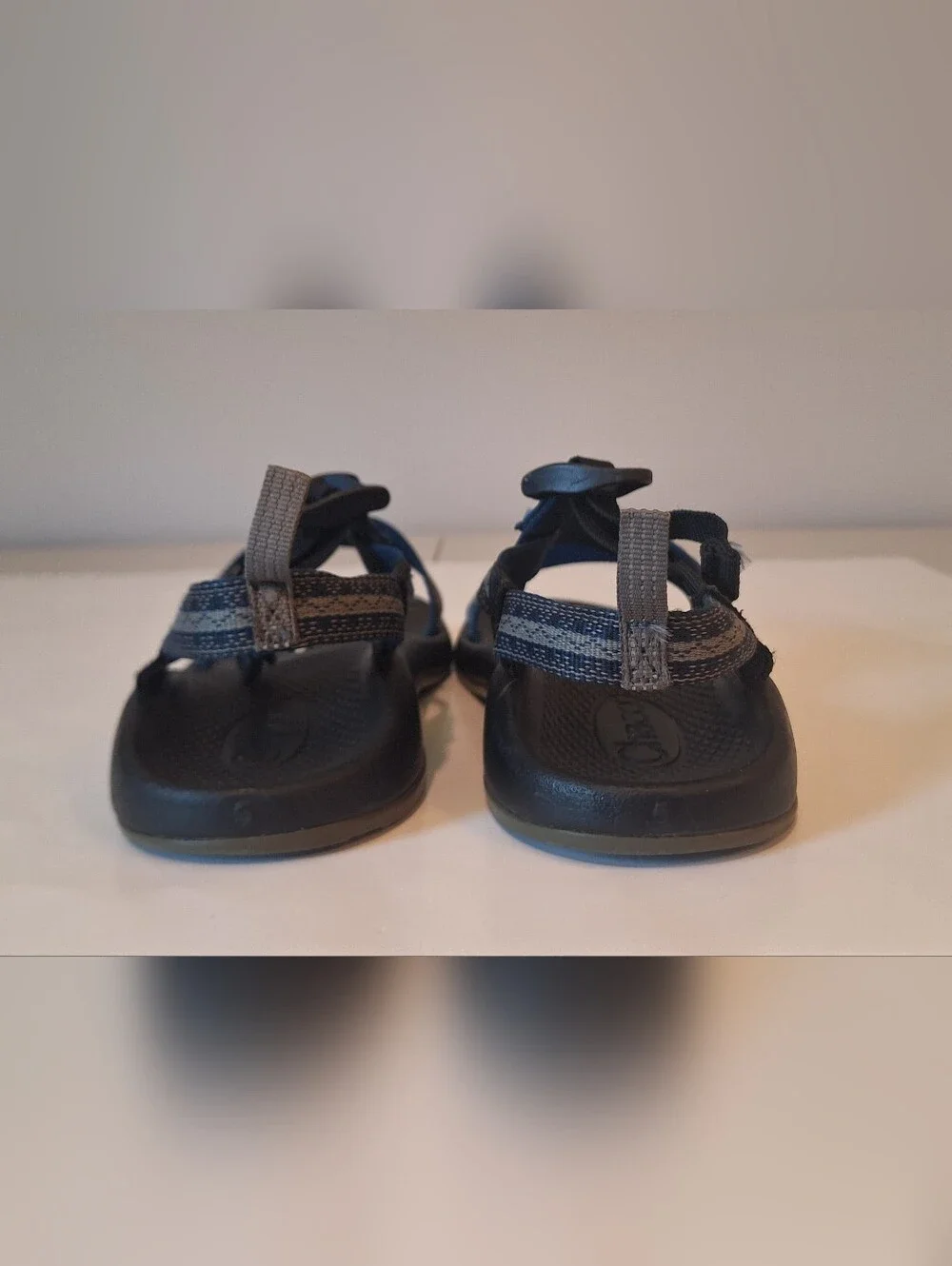 Chacos Z/1 Classic/EcoTread Unisex Size 5 Sandals Stakes Blue Gray Adj Straps